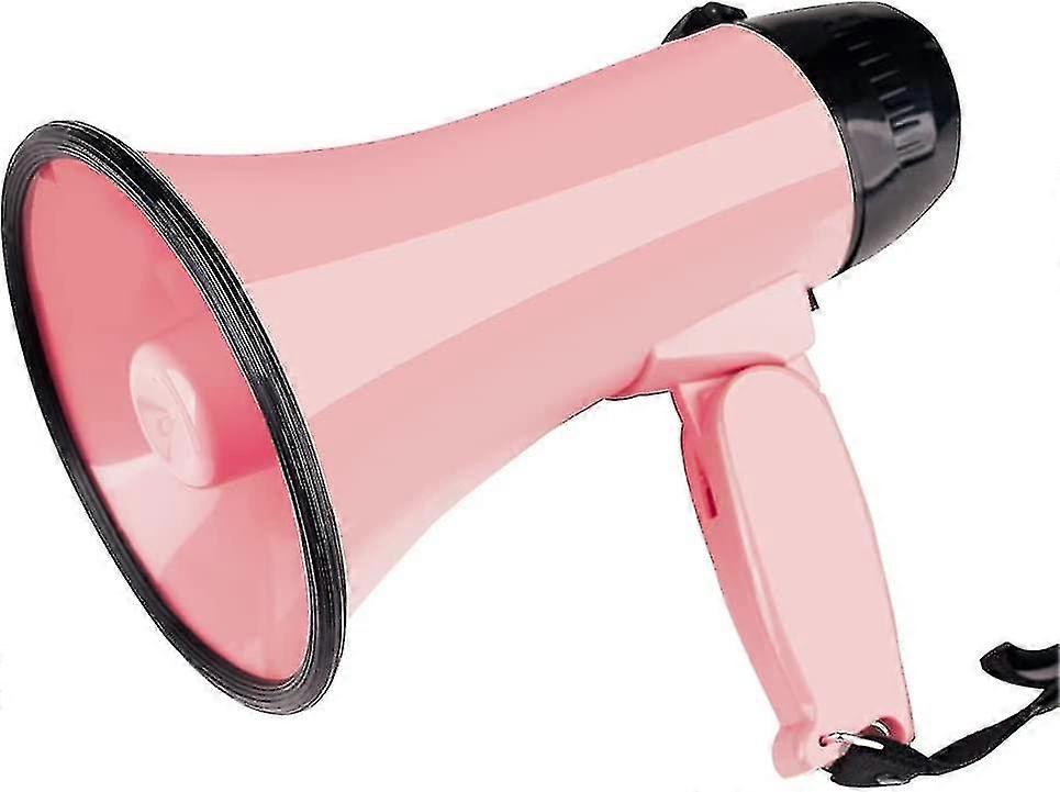 Φορητό μεγάφωνο Bullhorn 25 Watt Ισχύς μεγαφώνου Φωνή και σειρήνα/συναγερμός Τρόποι (ροζ) Cy