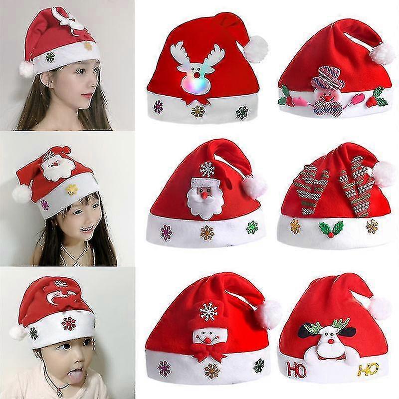 2023 Frohe Weihnachten Mütze Neujahr Navidad Mütze Schneemann Elch Weihnachtsmannmützen