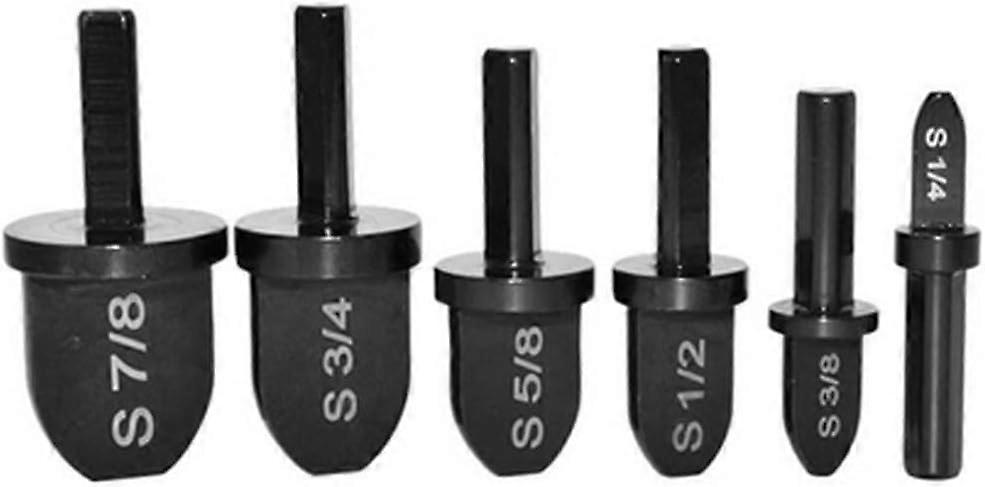 Copper Pipe Swaging Tool Drill Bit Set Expander Set Flaring Tool Flaring Spin Set Black Hardware Tools Tube Expanders6 PCSblack