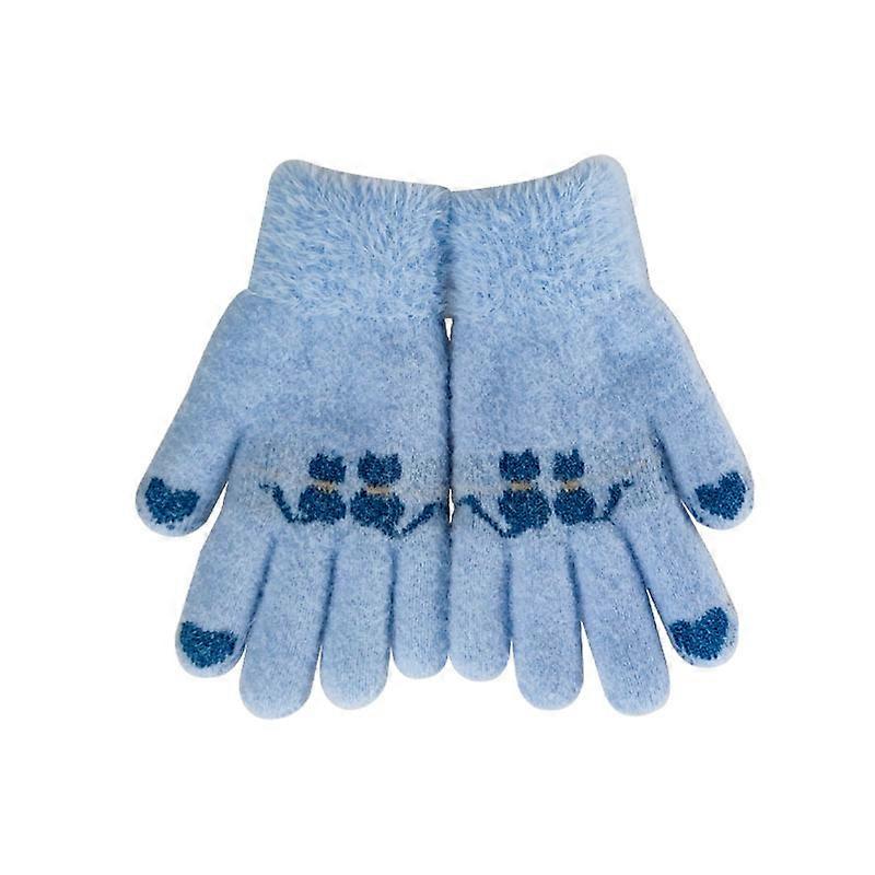 Winter Gloves, Warm Gloves, Blue