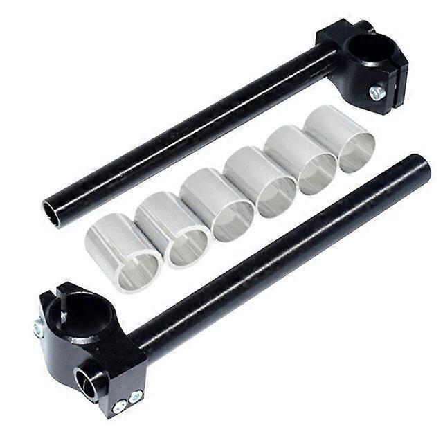 2 Pcs Cafe Racer Motorcycle Handlebar Racing Adjustable CNC 26MM 30MM 31MM Clip On Fork Handle Bar