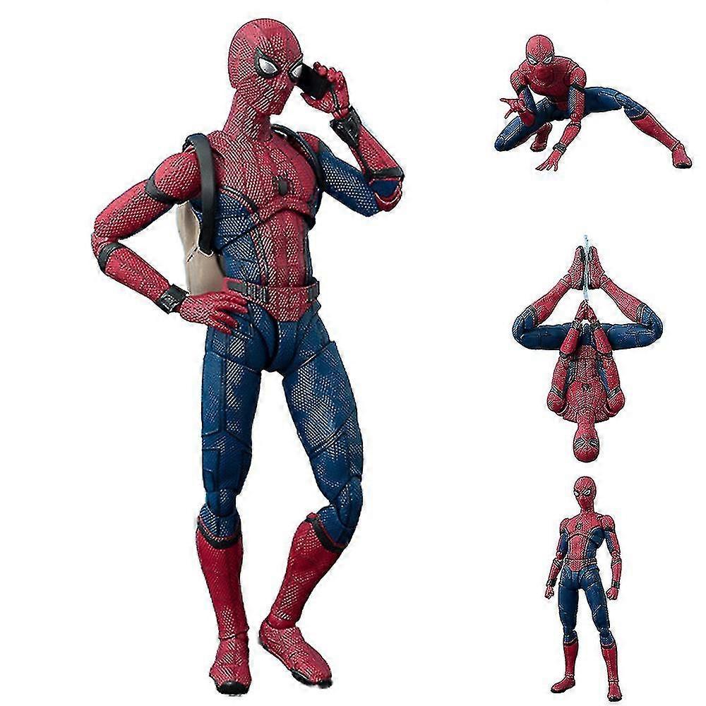 Spiderman Home Coming Spider-man Action Figure, All Joints Movable Collectible Model Toy Figures With Replaceable Accessories