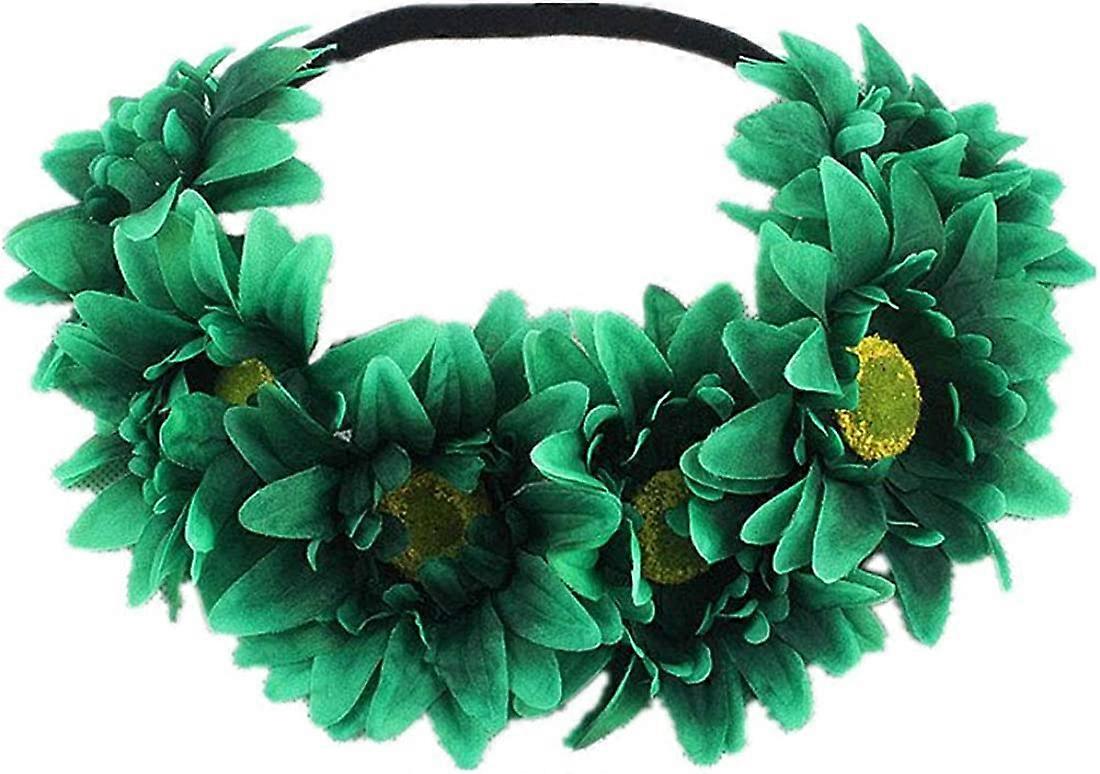 Solroskrona Boho krona Solroshuvudband Blommahåraccessoar