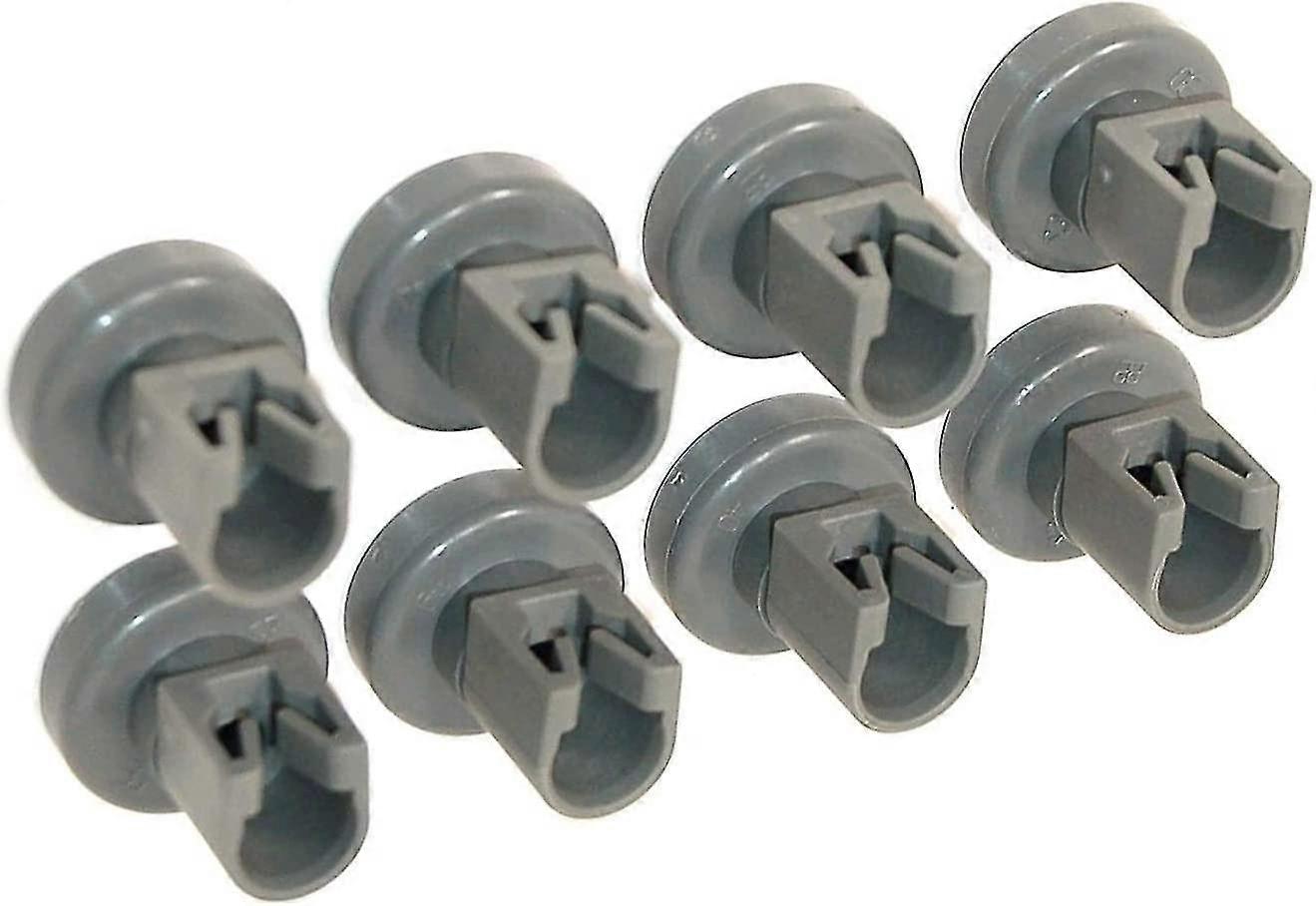 Dishwasher Wheels For The Upper Basket -compatible With Privileg, Faure,aeg,electrolux,ikea...complete Set Of 8 Wheels