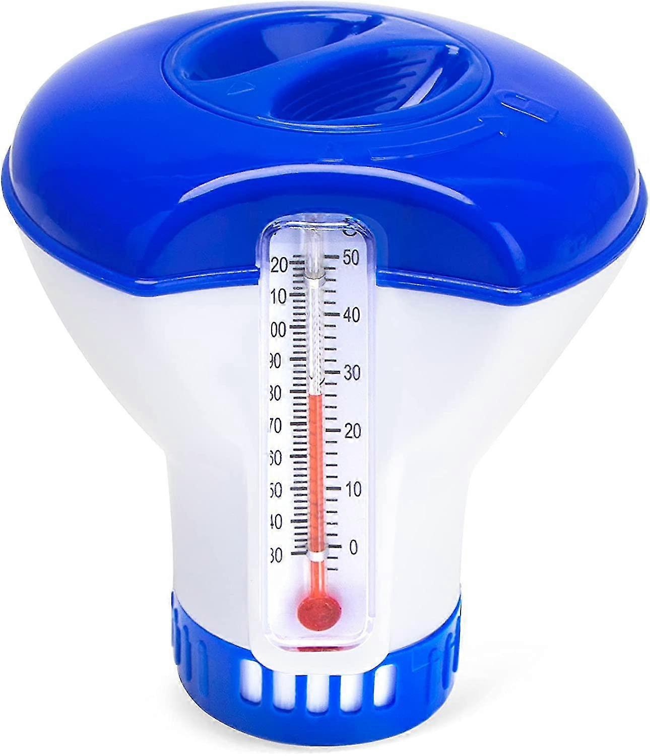 Floating Chlorine Dispenser, Automatic Chlorine Doser, Floating Spa Doser, (with Thermometer)