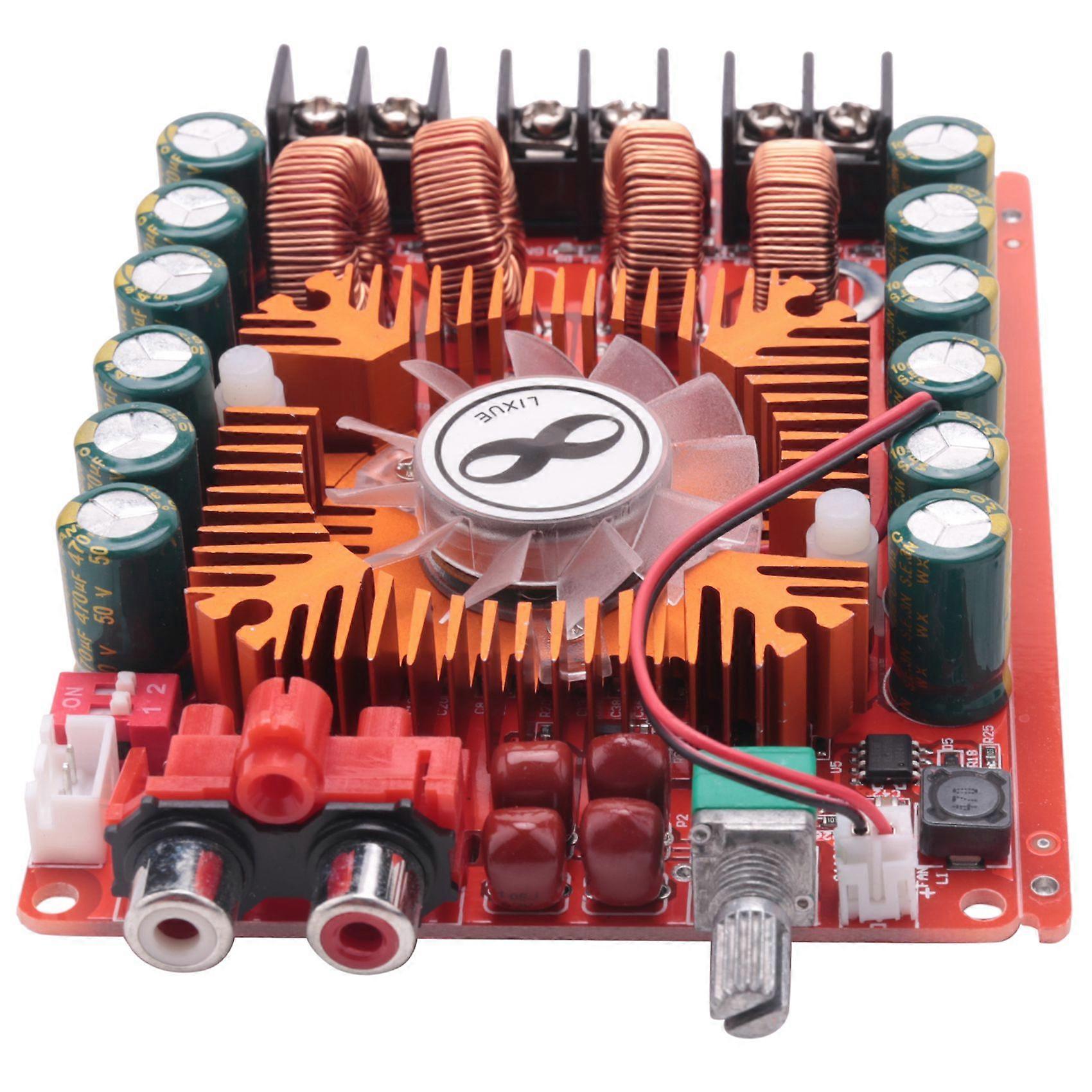 TDA7498E 2X160W Dual Channel Audio Amplifier Board, Support BTL Mode 1X220W Single Channel, DC 24V Digital Stereo Power Amp Module for Car Vehicle Co