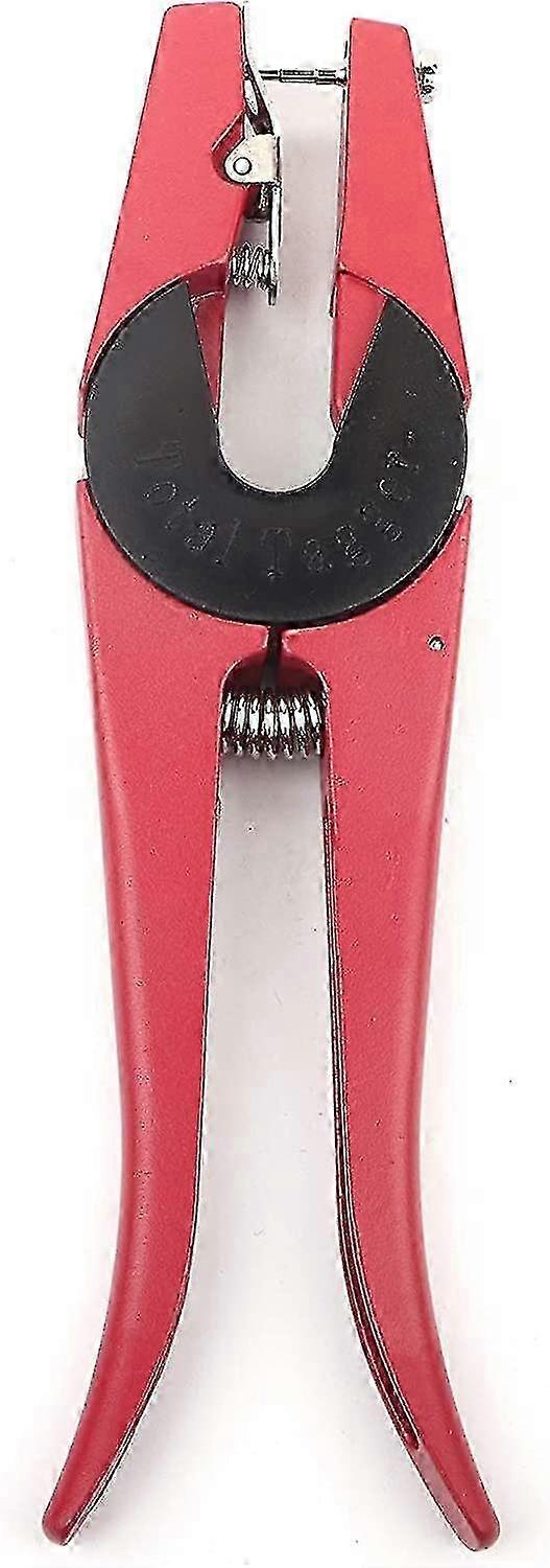 耳タグプライヤー、牛用耳鉾動物用耳タグプライヤー取り付けツール90度アプリケーターパンチャータガー-MXBC