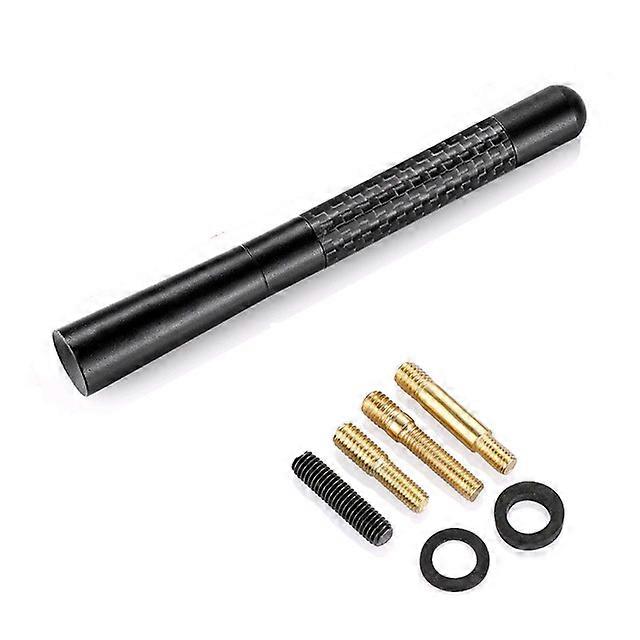 Universal Car Roof Aerial Antenna Carbon Fiber Long 12cm Antenna Enhanced Signal Auto R AM/FM Radio Aerial