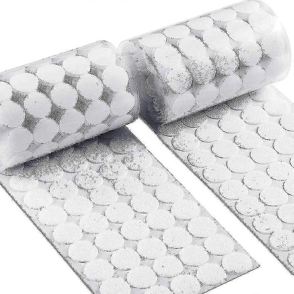 15mm Hook And Loop 100 Pairs Diameter Hook And Loop Self Adhesive Round