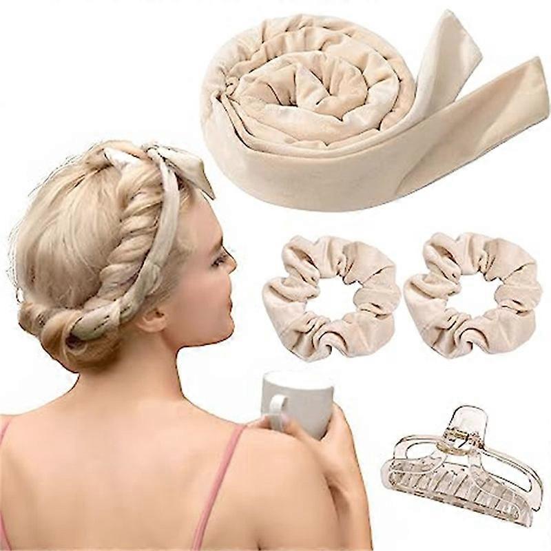 Heatless Curler, Natural Wave Heatless Curling Rod Headband