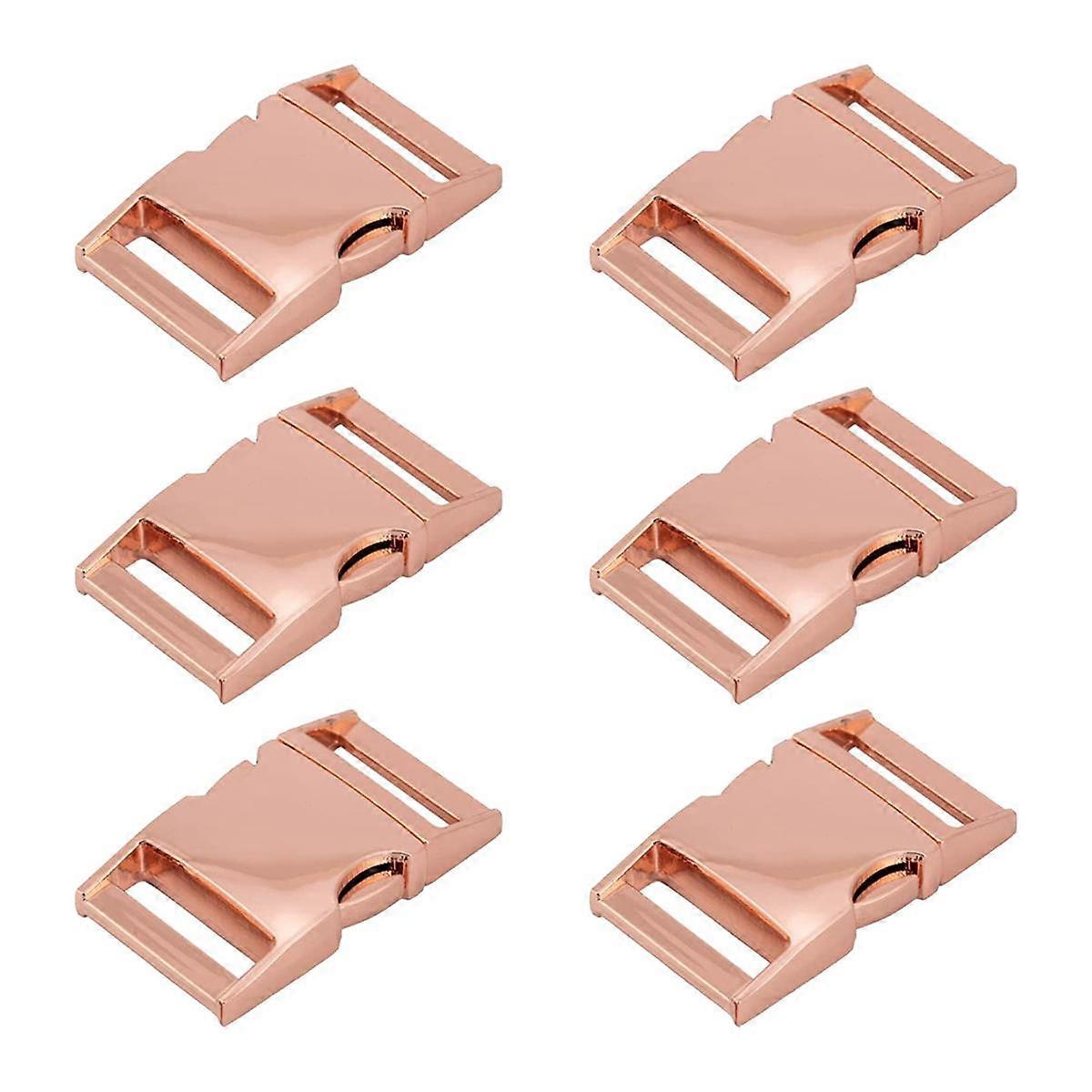 6Pcs Paracord Bracelet Buckles 6Pcs Metal Quick Release Buckles Belt Buckle,1 Inch