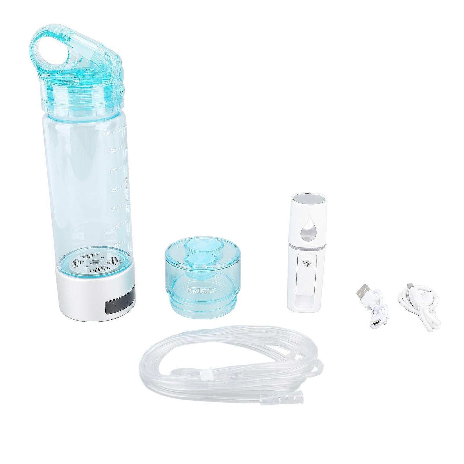 400ml Hydrogen Water Bottle Generator Electrolyzed Water Maker Cup Hydrogen Rich Water Ionizer with Hose and Sprayer