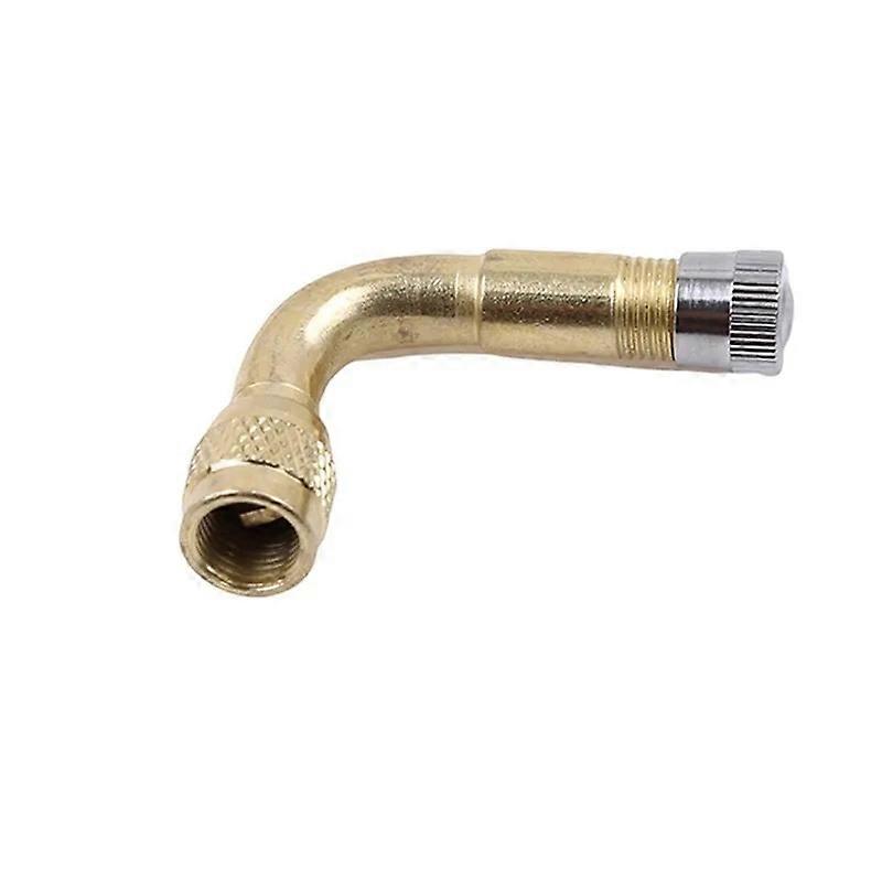 45/90 Degree Angle Brass Auto Air Tyre Valve Extender Auto Motorcycle Valve Adaptor Tyre Inflatable Tube Extension Adapter-Motor Vehicle Wheel Parts