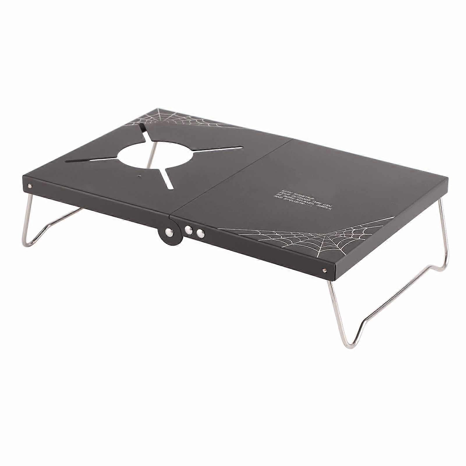 Foldable portable picnic table in aluminum alloy, mini campsite storage with storage bag, outdoor campsite, 32x21cm