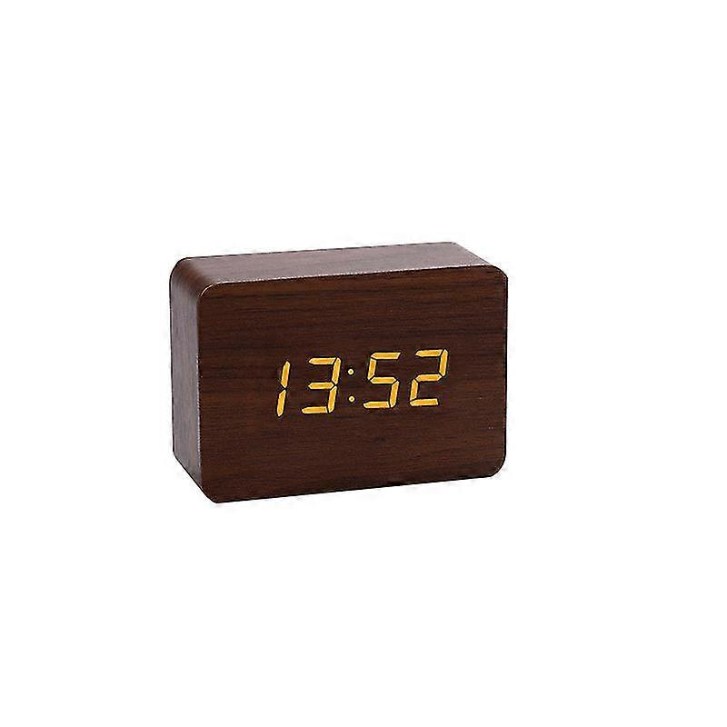Digital Alarm Clock Electronic Led Display,4 Adjustable Brightness And