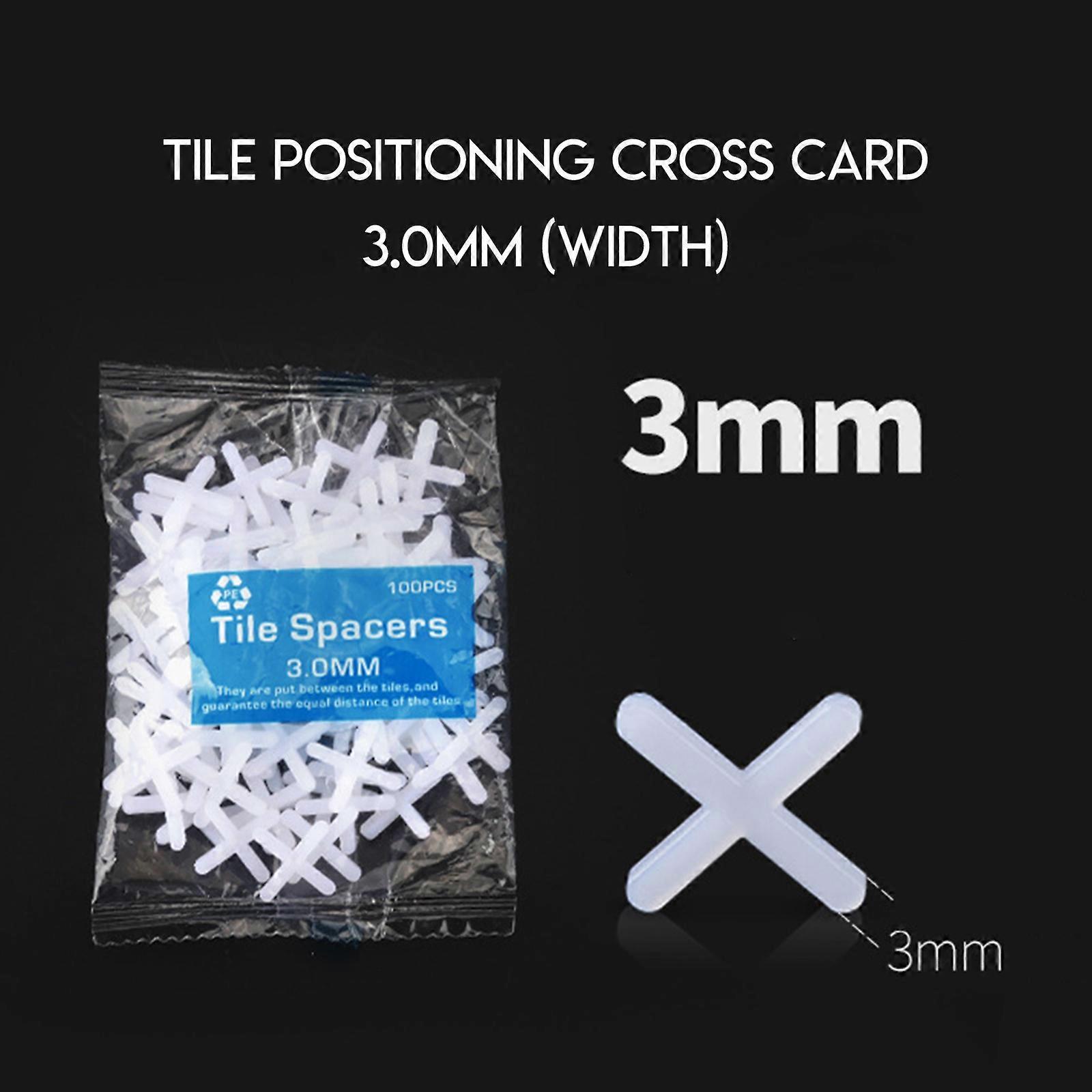 Cross Tile Spacer Plastic White Tiling Reusable Durable Ceramic Tilers 90-100 Pack