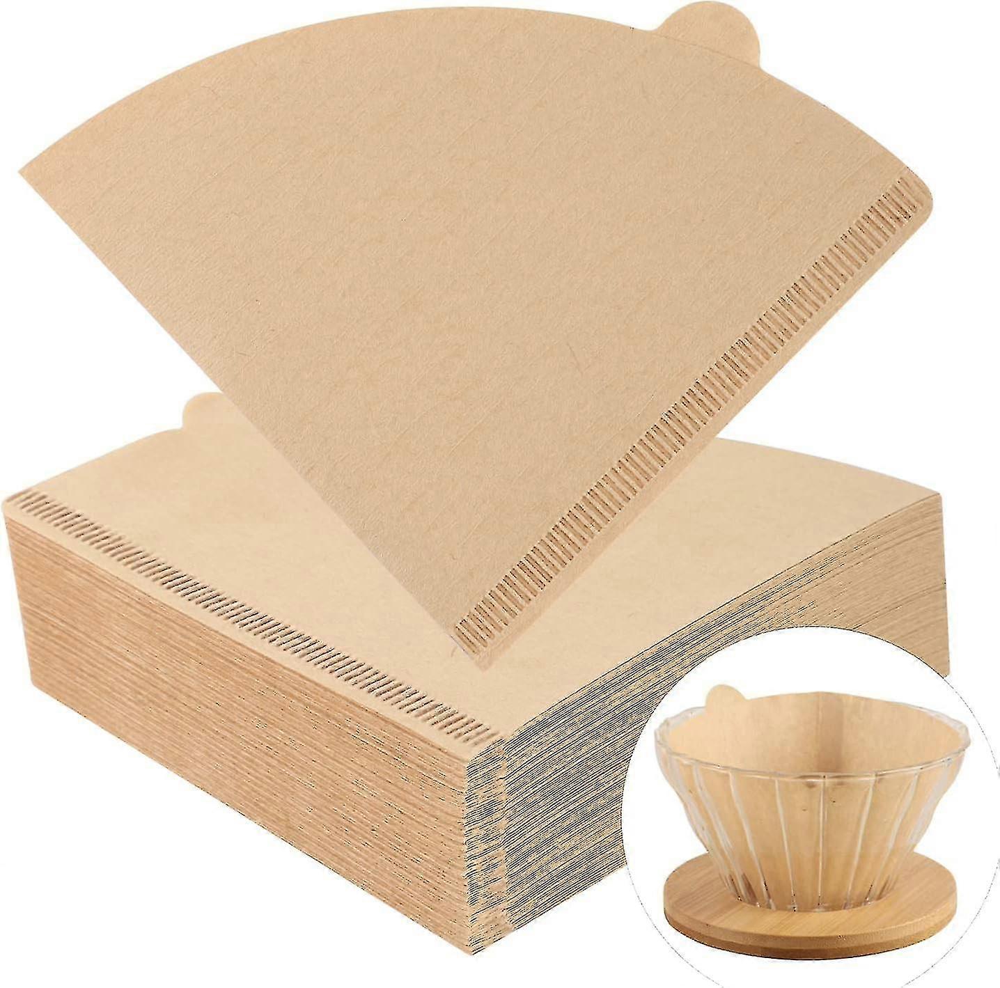 Coffee Filter Papers 100 Pcs Unbleached V60 Size 02 Filter Papers For V60 Dripper Coffee Maker,v60 Filter Cup,pour Over Coffee Makers
