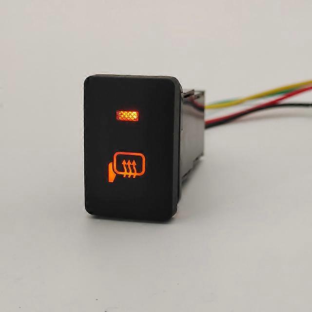 1PC Auto LED Light Steering Wheel Heating mirror folding Switch Push Button For Toyota Camry Altis Land Cruiser PRADO