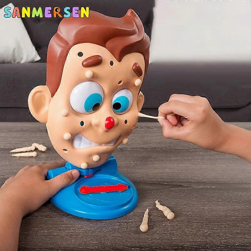 Family Party Simulate Face Squeeze Acne Toy Water Spray Popping Pimple Parent-Child Board Games Funny Christmas Novelty Toys