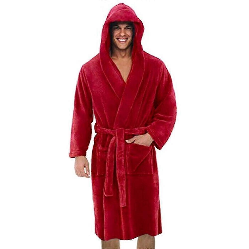 Hombre manga larga con capucha bath night robe