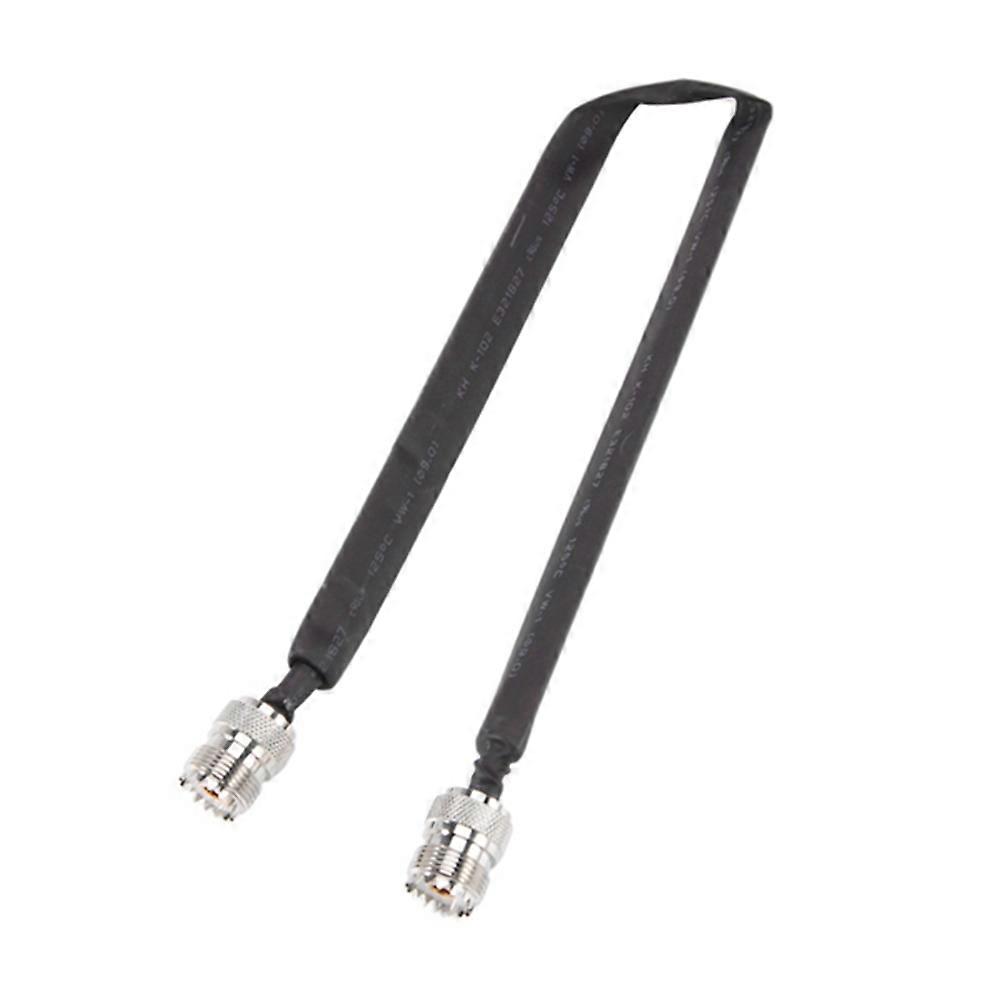 Door/Window Pass Through Flat RF Coaxial Cable SO239 UHF Female To UHF Female 50 Ohm RF Coax Pigtai