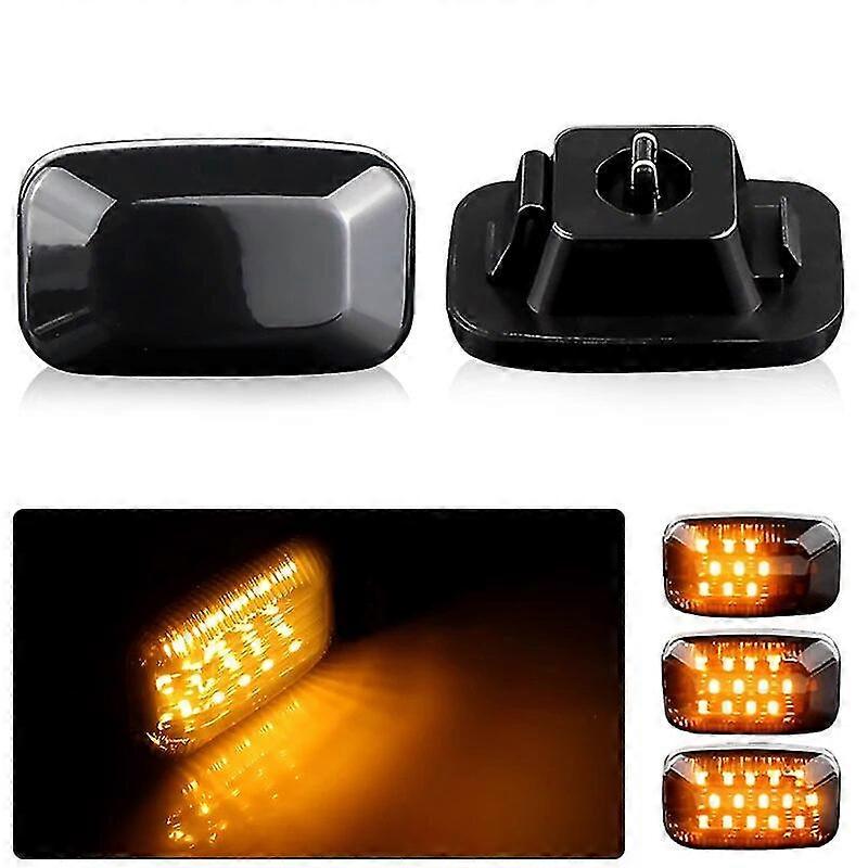 2pcs Side Marker Lights Dynamic Led Turn Signal Lamp Indicator For Toyota Landcruiser Land Cruiser 70 80 100 Series 1998-2007