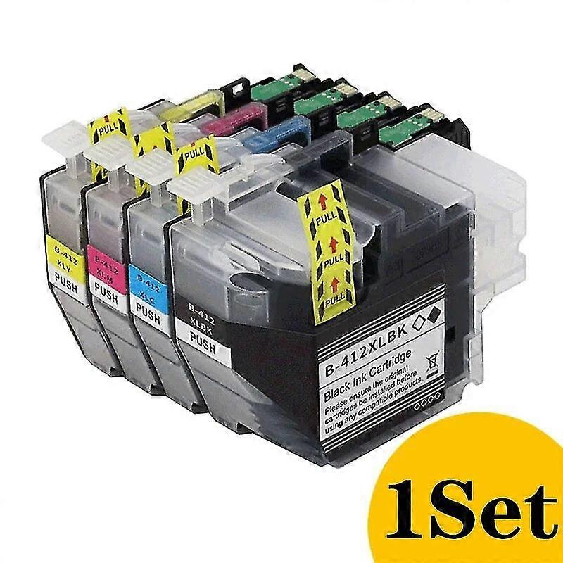 high qualityLc412 Compatible Ink Cartridge With Dye Ink For Brother Mfc-j7100cdw J7300cdw J5340dw J5345dw J5740dw J6540dw J6940dw Printer