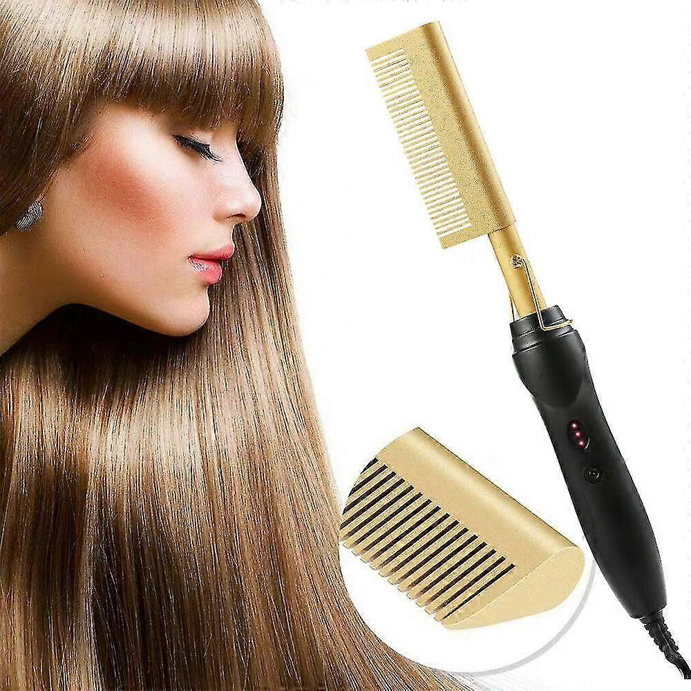 Electric Straightening Brush Dry-wet Dual-purpose Portable Fast Heating Styling Comb