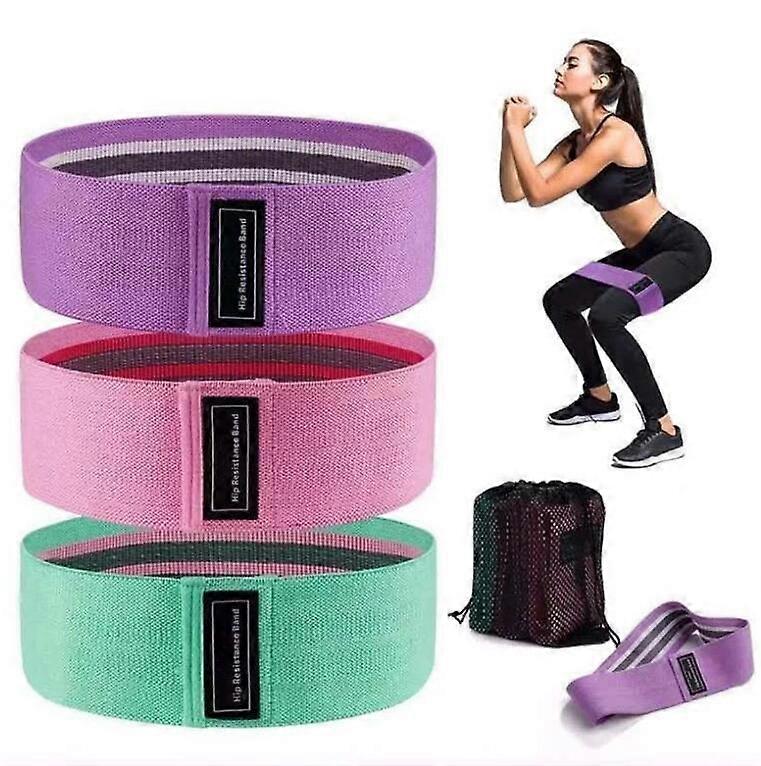 3PCS Men's and Women's Stretching and Squatting Resistance Bands