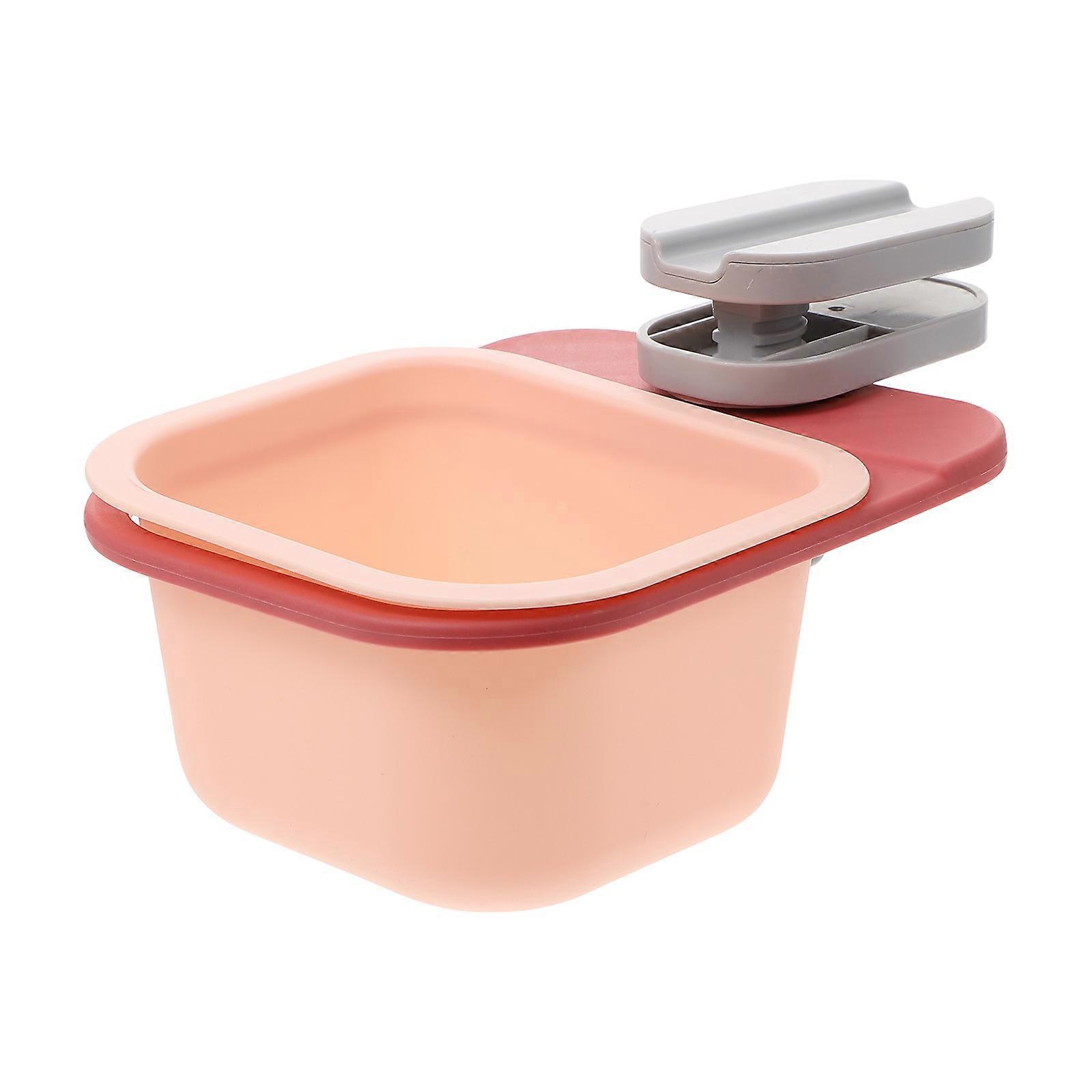 1Pc Multi-functional Rotary Table Trash Bin Sundry Storage Box for Home