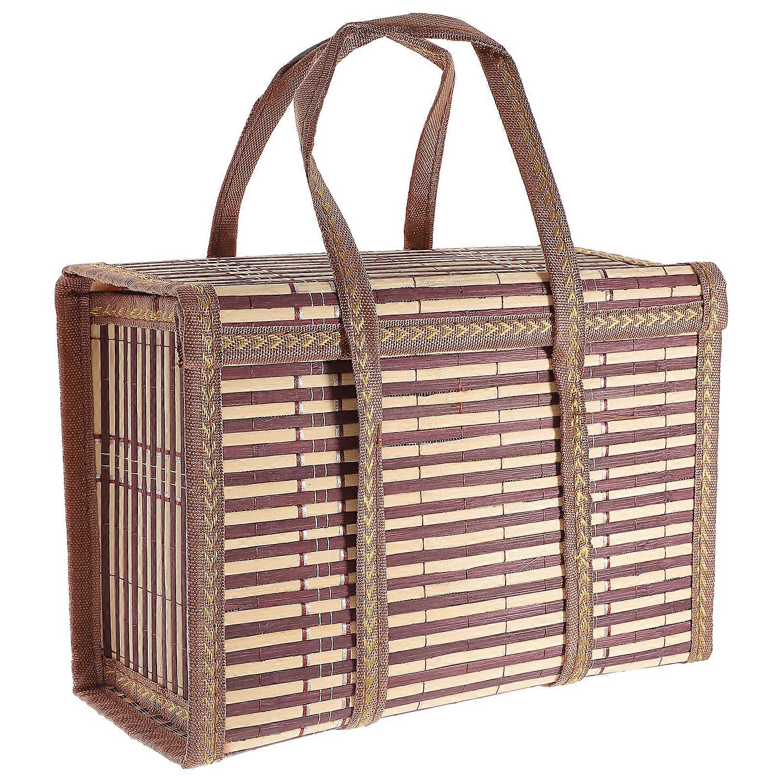Snack Container Woven Picnic Basket Wicker Picnic Basket Baskets Organizing