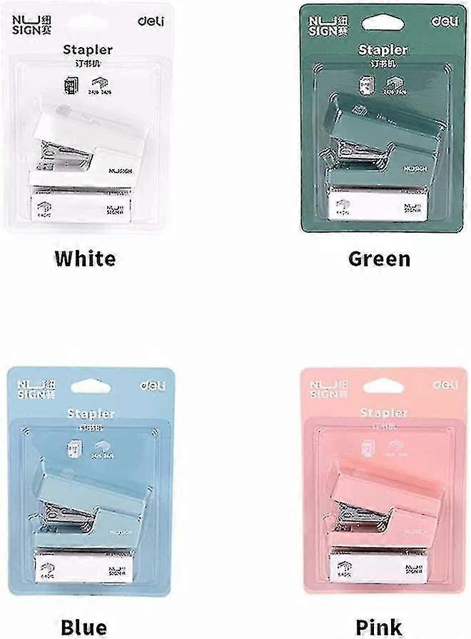4 Pack Mini Agrafeuse Petite Agrafeuse à Main Portable Desktop Stapler