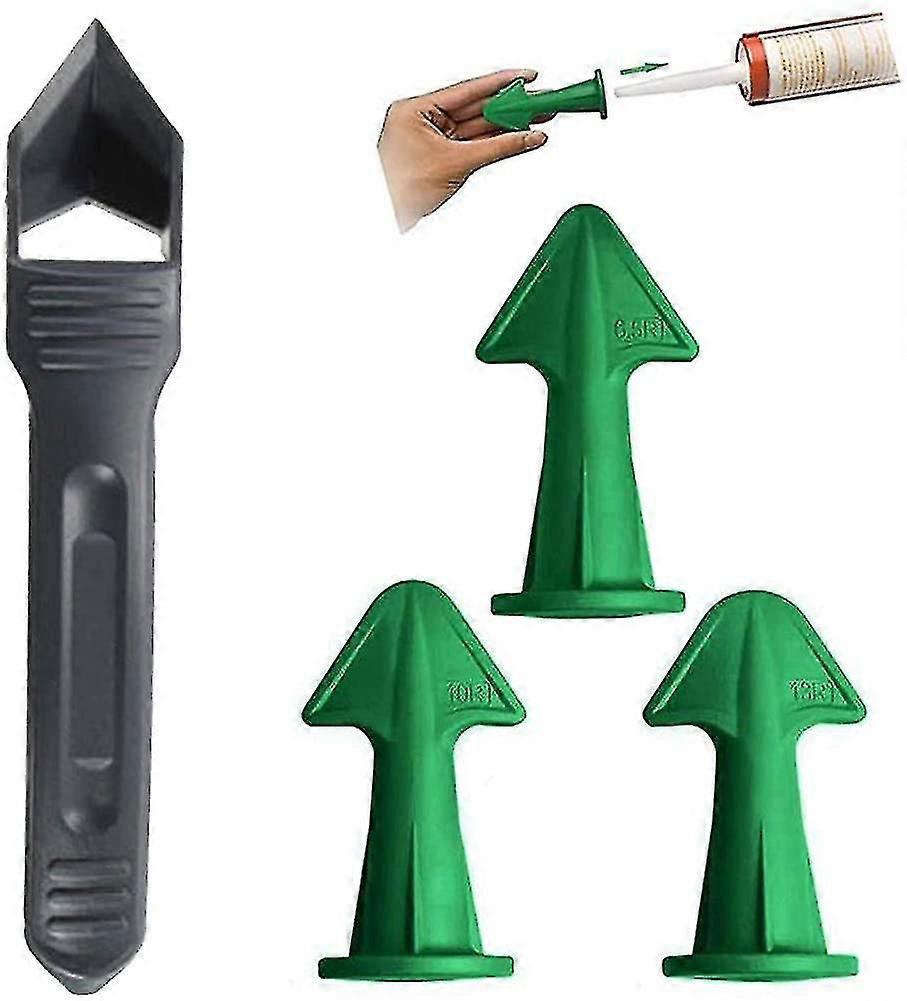4pcs Multi-functional Sealant Scraper, Caulking Tool Kit Silicone Caulking