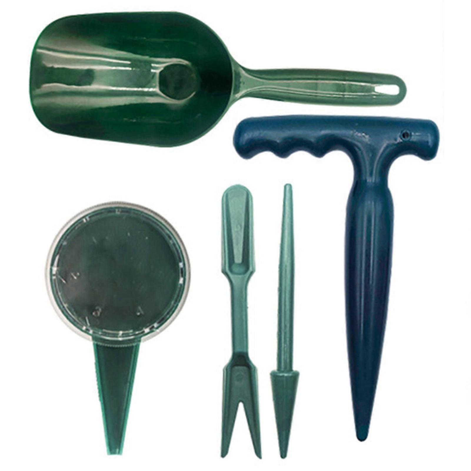 1 Set Seeds Spreader Mini Sowing Seeds Dispenser Seedlings Planter Tool Manual Seedlings Dibber And Widger Set Hole Punch Seeder Planter Gardening Too