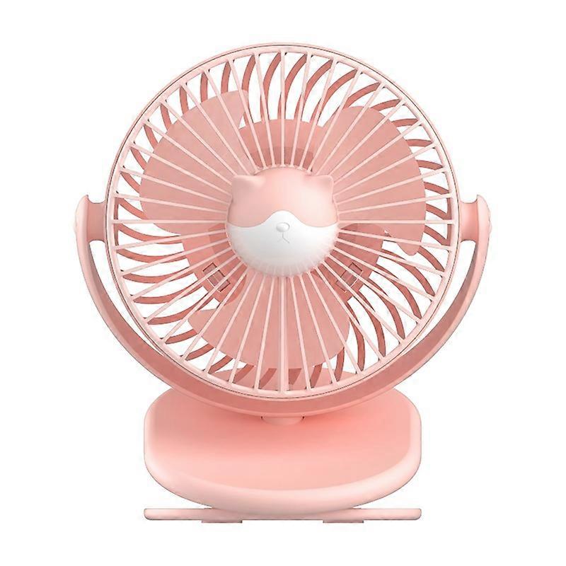 Cooling Fan 3 Speeds 360 Degree Rotatable Strong Airflow Desk Fan for Home JIKAIX