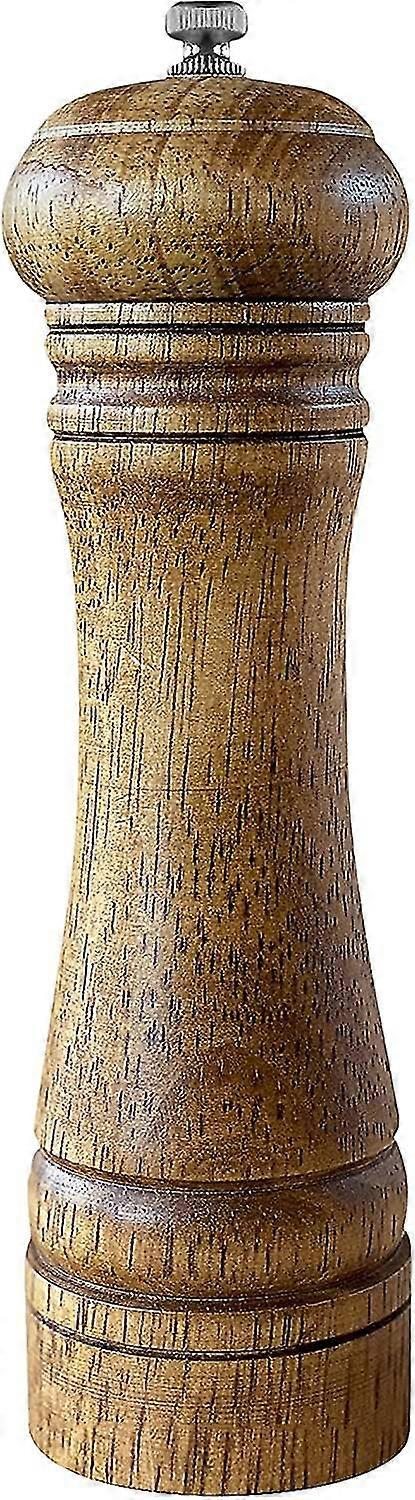 Cookware Creative Pepper Mill,kitchen Pepper Mill Solid Wood Body With Adjustable Grinder