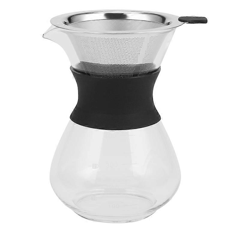 Pour Over Brewer-Unlock Flavor with Paperless Filter and Carafe Elegant Coffee Dripper Pot