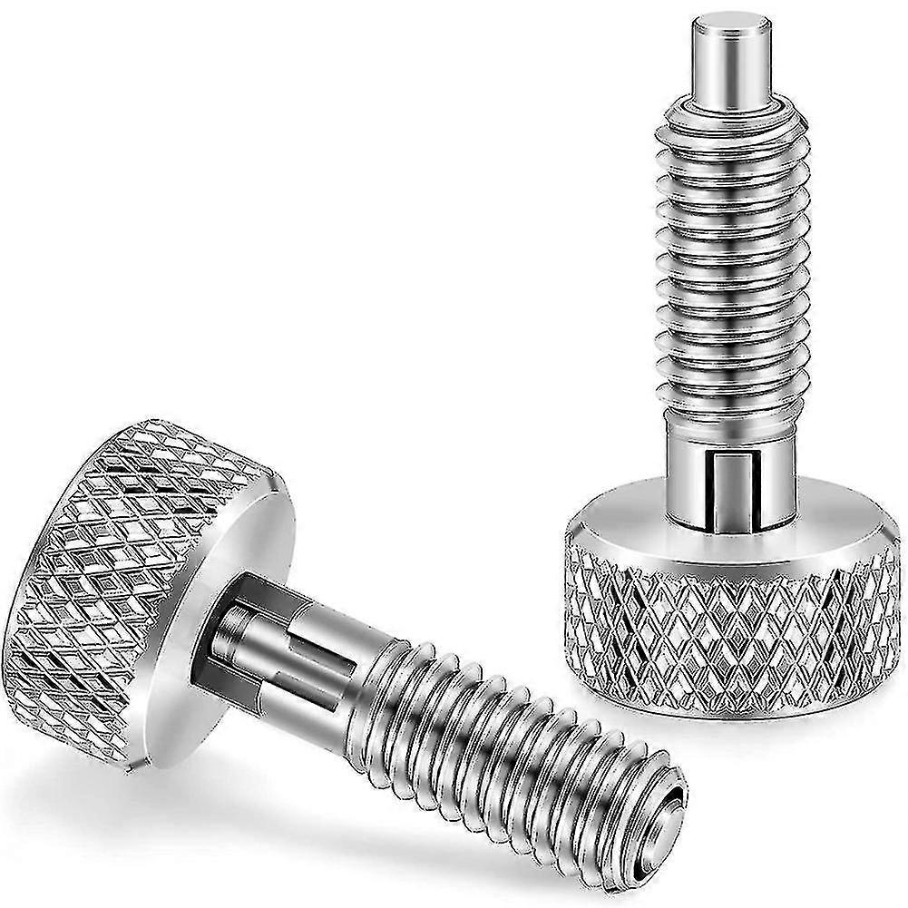 Hand Retractable Spring Plunger With Knurled Handle Stainless Steel Lock-out M6 Type Release Pins F