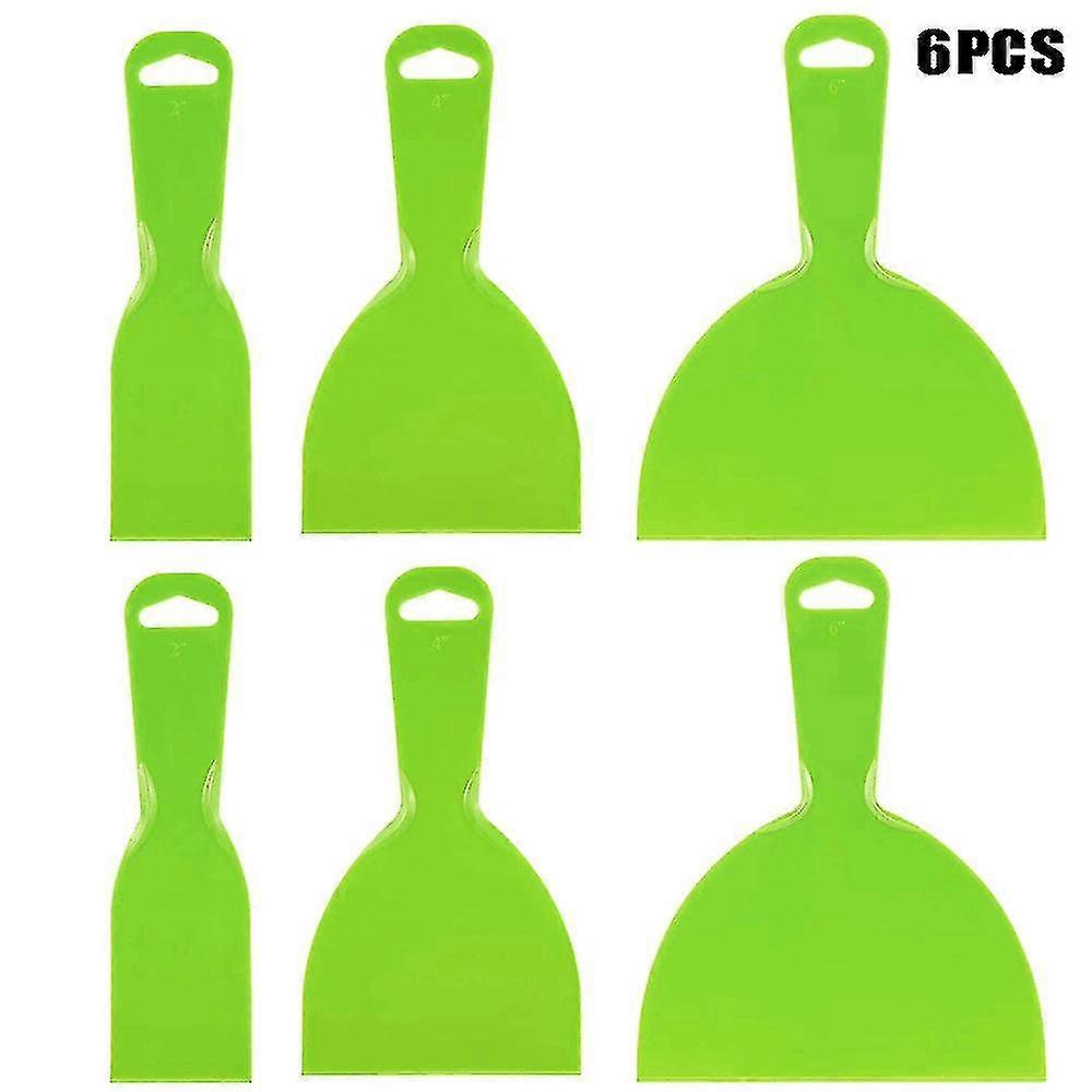 6pcs Set Wallpaper Scraper Plastic Spatula Putty Knives Wallpaper Stripper Plastering Tools For Walls