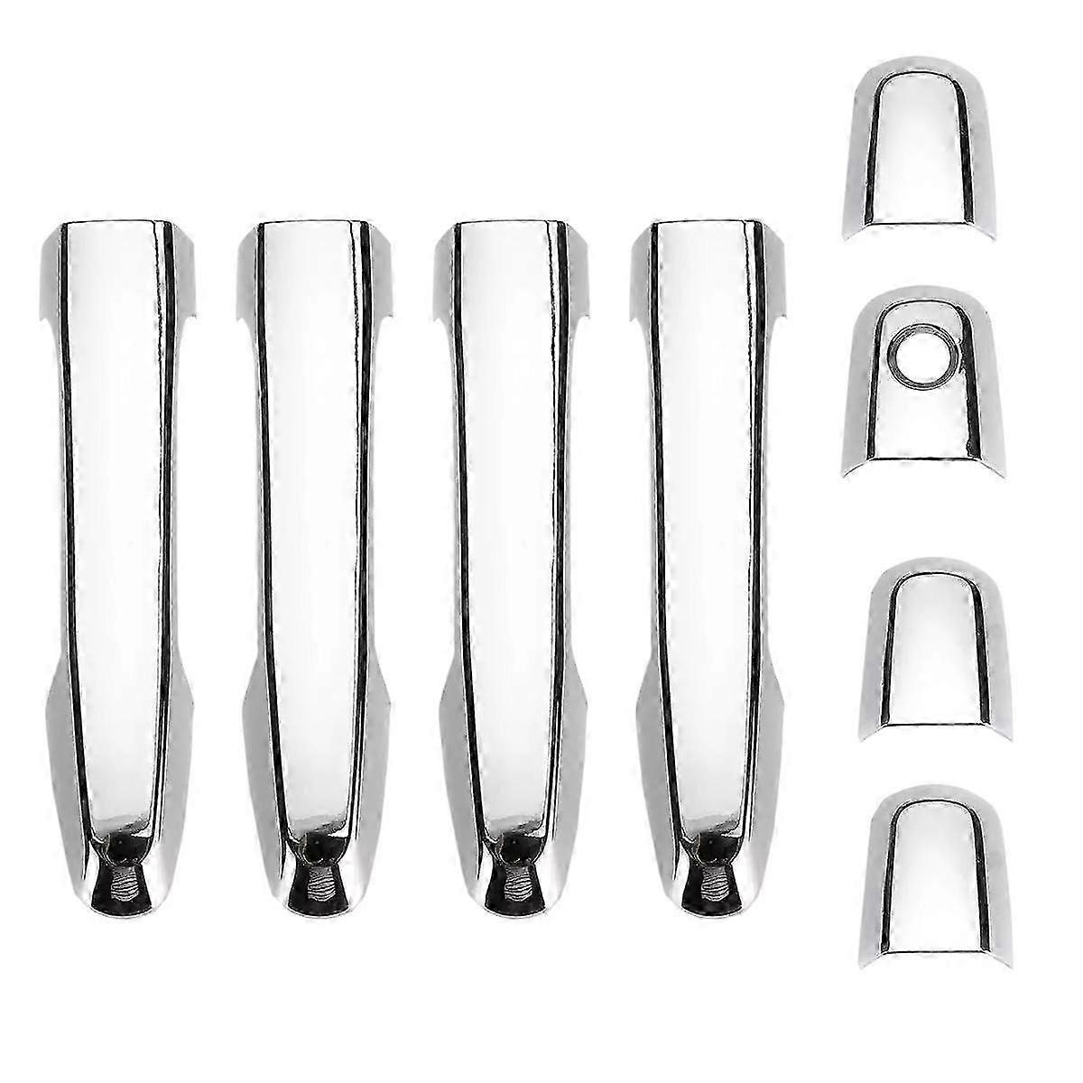 8Pcs Chrome Door Handle Cover Trim for TRITon L200 ML MN 2005-2017 Cover Accessories Trim