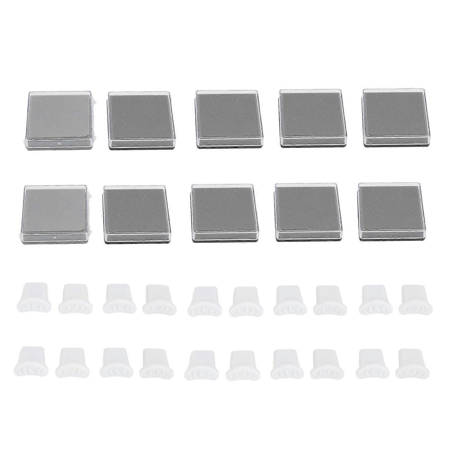 10 Sets Lower Lashes Stamp Curved Shaped Reusable Eyelash Extension Kit for Easy Makeup 