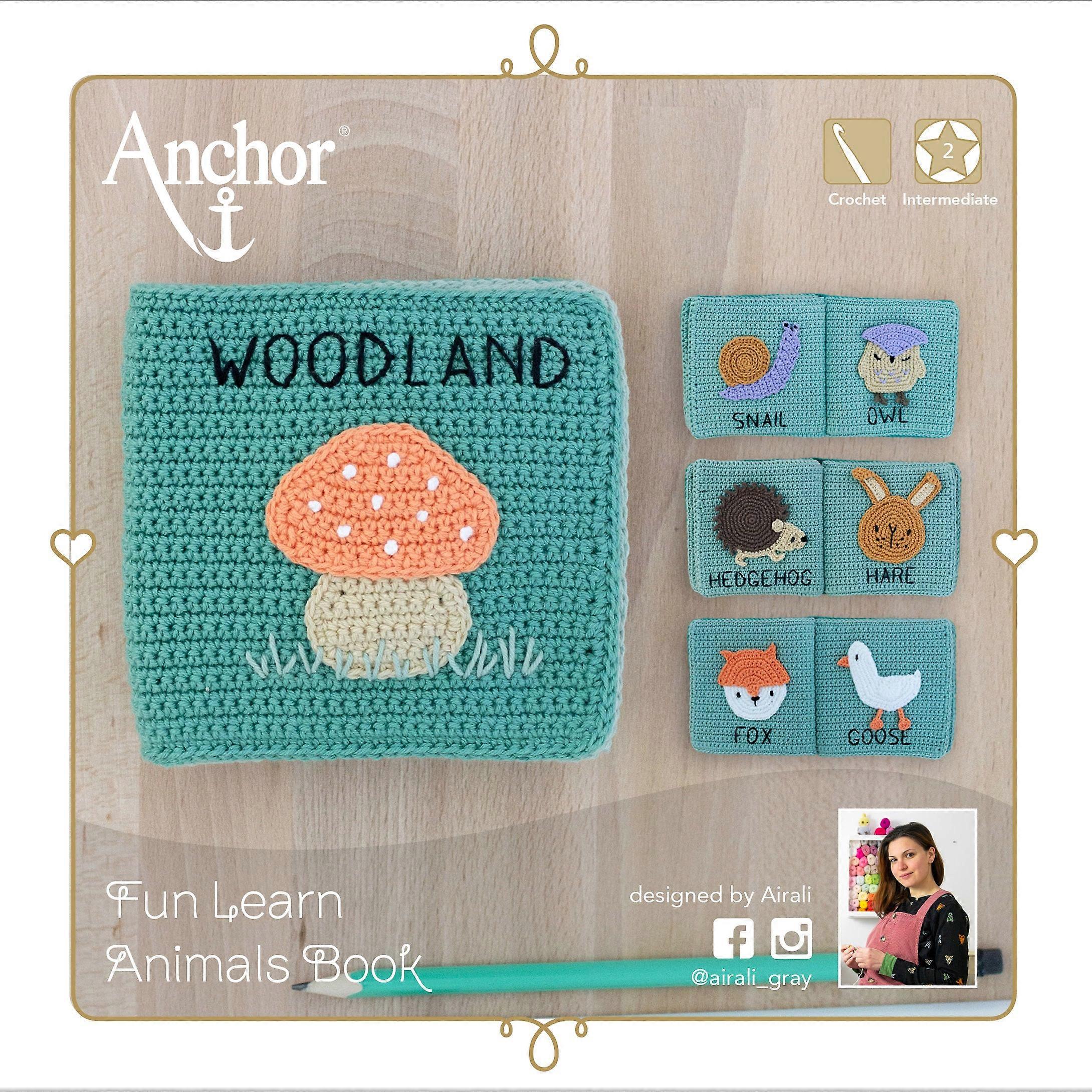 Anchor Crochet Kit Quiet Book: Animals