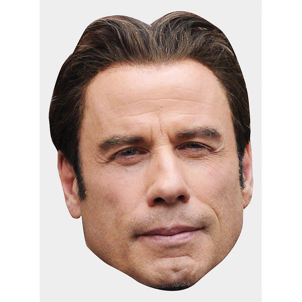 John Travolta Celebrity Mask, Flat Card Face