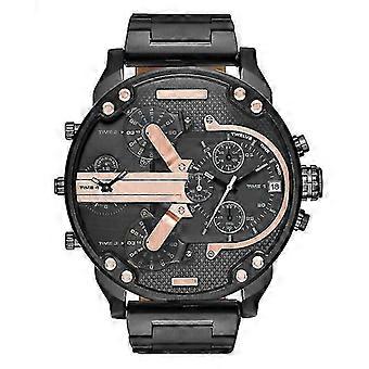 Reloj de acero inoxidable para hombre con esfera Cuarzo Relojes para hombre Dz Relojes de moda para hombre Relojes marrón DZ7312