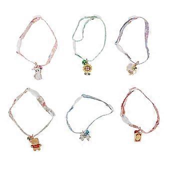 6 Pcs Coleira de Padrão de Animal de Estimação Bonito Macio Ajustável Coleira de Cachorro com Sino para Cães Gatos Coelhos Coelhos Furões Porcos de Estimação