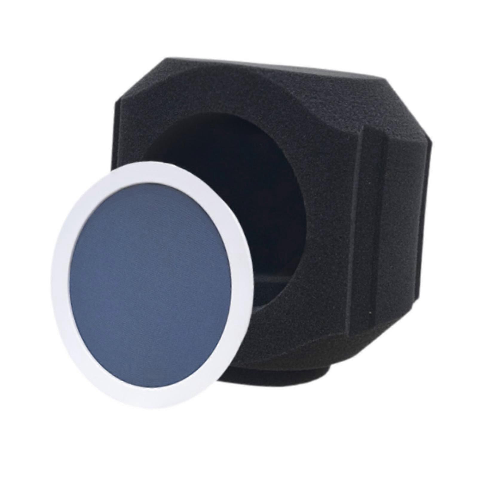 Mic Pop Filter for Noise and Reflection Reduction Indoor Outdoor Vocal Booth Blue