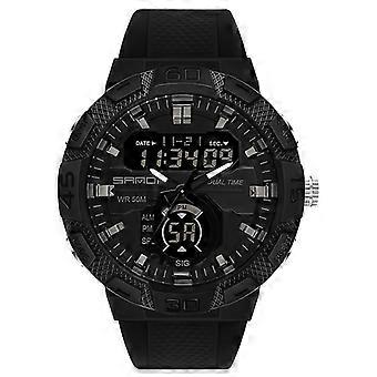 Sanda 3087 Dual Display Elektronisch Horloge Zwart