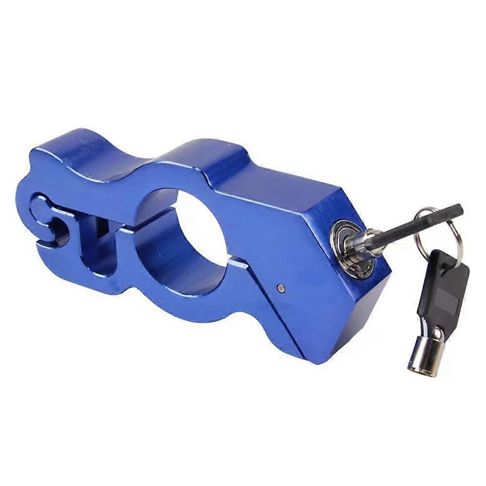 Motorcycle Modified Handlebar Lock Helmet Anti-theft Lock Electric Vehicle Dirt Bikes Aluminum Alloy Handlebar Fixed Horn Lock