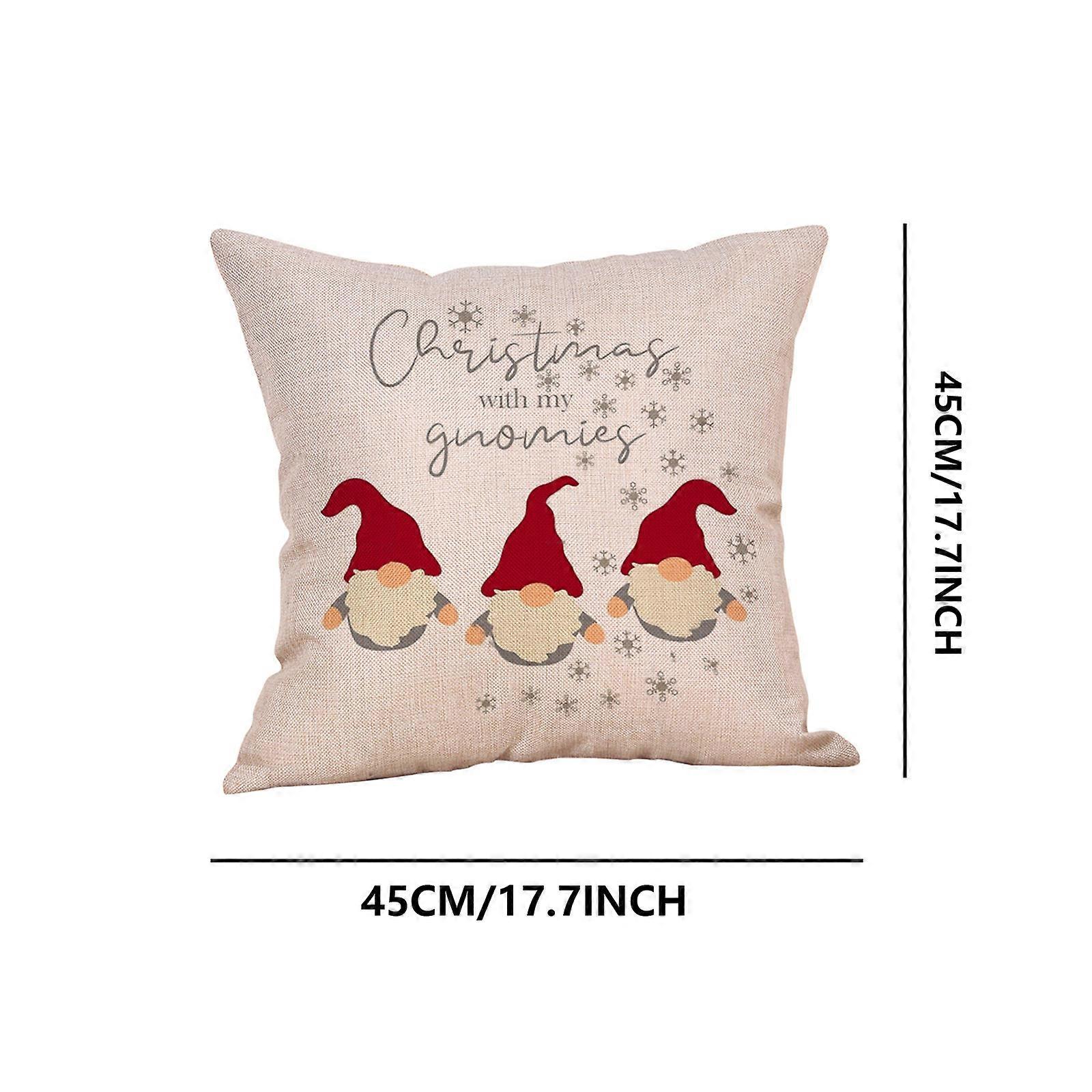 New Christmas Series Letter Pattern Office Cushion Pillowcase