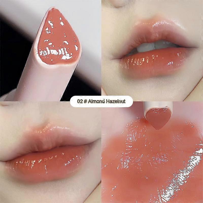 Nouveau 6 Color Mirror Dyeing Lip Gloss Hydratant Liquid Lipstick Imperméable à l’eau Teinte à lèvres rouge longue durée